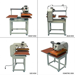High Efficiency 40x60cm Double Working Station Pneumatic Heat Press Machine Automatic T-shirt Sublimation Heat Transfer <b>Printer</b> - Product Image 5