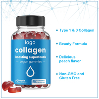 Gommes blanchissantes pour la peau au collagène et à la biotine pour femmes OEM Produit de beauté pour le soin de la peau des cheveux sous forme galbée bonbon