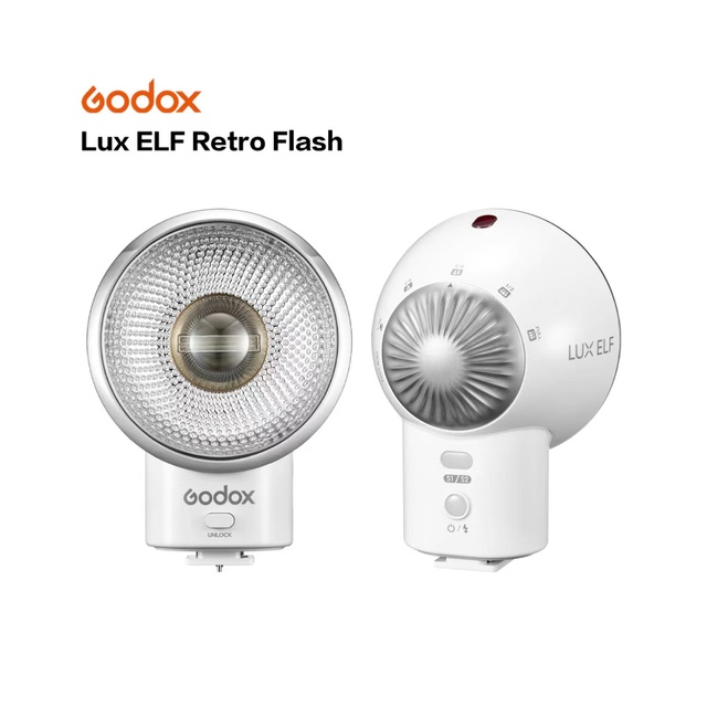 Godox Lux ELF Retro Camera Flash 6200K on Camera Speedlight Simple Compatible Professional Flash for Canon for Nikon for Sony
