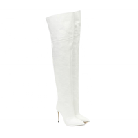 2024 hiver femmes sur le genou bottes longues imperméable Sexy genou haut avec bout pointu et talon épais Botas Femininas