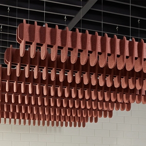 Chất Lượng Tốt Nhất Sợi Thủy Tinh Treo Trần Âm Thanh Âm Thanh Bảng Điều Chỉnh Vuông Vòng Tròn Đám Mây Acoustic Trần Bảng Điều Chỉnh 60 Bởi 60 - Product Image 5