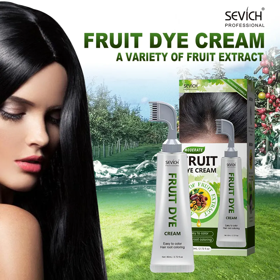 Venta al por mayor de larga duración de color de oscurecimiento permanente de hierbas naturales de jengibre negro champú para teñir el cabello para el cabello gris