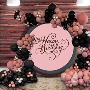 Set <span class=keywords><strong>de</strong></span> Globos al por Mayor, Arco Creativo, Cadena <span class=keywords><strong>de</strong></span> Globos Negros y Rosas para Niña, Decoración <span class=keywords><strong>de</strong></span> <span class=keywords><strong>Fondo</strong></span> - Product Image 2