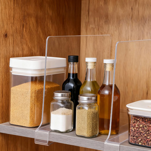 Diviseur d'étagère économique en PVC pour allée de snacks, supermarché, organisation de placards domestiques, approvisionnement en gros - Product Image 1