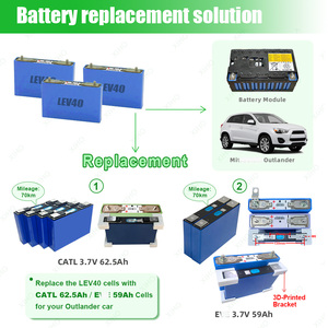 Batterie lithium-ion NMC XIHO CATL 93Ah SVOLT 90AH pour Mitsubishi Imiev Outlander Citroën C-Zero <span class=keywords><strong>Peugeot</strong></span> Lon, mise à niveau de batterie - Product Image 3