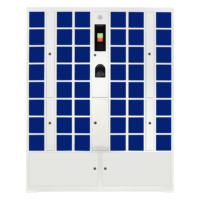 Station de recharge pour téléphones intelligents à 20, 30, 40 ou 50 compartiments, système de verrouillage électronique, assemblée, résistante à la rouille, durable, montage au sol