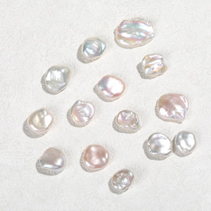 Perlas de Agua Dulce Naturales, Grandes, con Forma de Botón, con Fuerte Brillo, Barrocas, Irregulares, Desnudas, para Joyería DIY, Cuentas Sueltas - Product Image 3