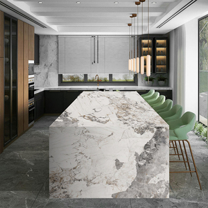 Panel de Pared Decorativo Dorado con Acabado UV, Panel de Vinilo de PVC con Grano de Mármol de Alto Brillo, Decoración de Interiores - Product Image 1