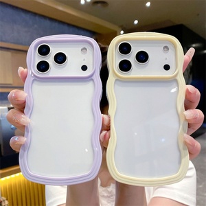 เคสใหม่สำหรับ iPhone 17 ขอบหยัก TPU แข็ง PC ใส เคสโทรศัพท์มือถือลายคลื่น สำหรับ iPhone 17 16 Pro Max 17 Air - Product Image 4