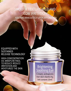 Crème Contour des Yeux Apaisante Transparente pour une Peau Éclatante - Prix Abordable, Vente Flash, Haute Qualité, Crème Hydratante au Rétinol Lissante pour les Yeux - Product Image 2