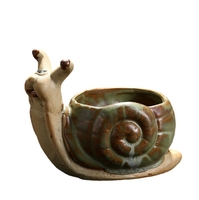 Nouveau Pot Animal Zakka Céramique Artisanat Petite Tortue