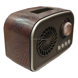 Venta al por mayor de diseño vintage recargable BT altavoz <span class=keywords><strong>radio</strong></span> FM con soporte para teléfono - Product Image 4