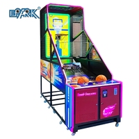 Machine de jeu d'arcade de basketball de rue à monnayeur, jeu de basketball électronique avec système de notation LED pour centre de jeux intérieur