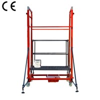 Échafaudage électrique pliable portatif avec un professionnel de levage pour la décoration de chantier