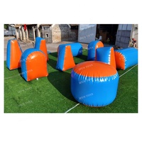 Bunker gonflable d'extérieur pour Laser Tag, Paintball, Gelball, certifié EN14960, en PVC, taille et couleur personnalisables, garantie 2 ans