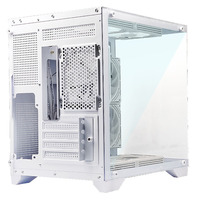 Casing PC Gaming MANMU Kualitas Terbaik OEM Mid Tower MicroATX dengan Kaca Tempered, Baja & Paduan Aluminium, Stok 4 Slot PCI