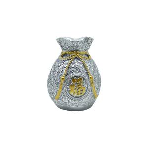 Red Lucky Lucky Bag Vase Epoxy <b>Resin</b> <b>Sculpted</b> Folk Art Creative Crafts Ornament Living Room Entrance Housewarming Gifts - Product Image 5