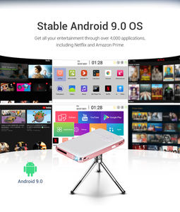 Proyector DLP Super Delgado Ultrafino de 17.5 mm y 218 g, Ligero, con Batería Integrada de 5000 mAh, para Ver Películas Antes de Dormir - Product Image 3