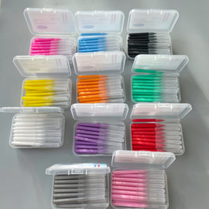 Mini Cepillo Desechable para Cejas, Aplicador de Pestañas Microflexible, Herramienta de Maquillaje, Cepillo de Nailon Flexible para Teñir, Permanente y Peinar las Cejas - Product Image 1