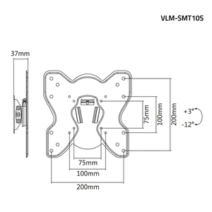 Tilting Wall Mount <b>19</b> To 42 Inch 30 Kg Capacity For <b>Tv</b> - Product Image 2