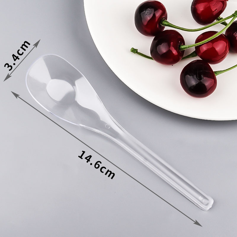 Yuanbao spoon [wider and harder] transparent
