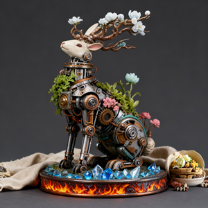 Op maat gemaakte harskunst beeldje handgemaakt huisdecoratie figuur op maat gemaakte transparante hars ambachten - Product Image 1