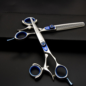 Tijeras de Peluquería Dolans 440C de Acero Inoxidable, Tijeras de Entresacar para Diestros, Herramientas Profesionales de Barbería, Color Plateado - Product Image 1