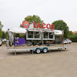 Remorque Food Truck Moderne d'Extérieur Entièrement Équipée <span class=keywords><strong>pour</strong></span> Frites, Jus, Churros, Hot-dogs, Pizza, Café – Kiosque Mobile <span class=keywords><strong>pour</strong></span> Mariages - Product Image 6