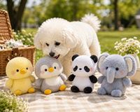 Jouets en peluche animaux mignons en direct d'usine, figurines de dessin animé pour compagnon de bureau, décoration pour cadeau d'enfant