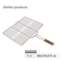 Meilleur retour d'information Grille en fer Ensemble de gaz avec brochettes Bâtons Filet de grillade pour le pain Barbecue Fil Affichage Outils de barbecue de qualité supérieure