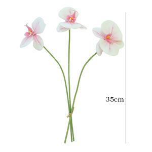 ช่อดอกกล้วยไม้ฟาแลนนอปซิสประดิษฐ์ สีขาวบริสุทธิ์ สีชมพูอ่อน สีม่วงแมนดาริน ยางนิ่ม ตกแต่งบ้าน อุปกรณ์ประกอบฉากงานแต่งงาน - Product Image 5