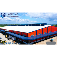 <strong>Hot</strong> <strong>Selling</strong> ASTM Certified Light Steel Structure Warehouse Workshop Hangar Building Without Middle Columns Welding Process
