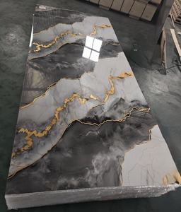 高光沢UVコーティング大理石600 * 1200mm PVC大理石プラスチック大理石シートPVC 3mm UVパネル - Product Image 3