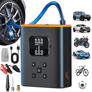 Fabrika fiyat taşınabilir lastik şişirme araba lastikleri için hava pompası basınç göstergesi ile elektrikli hava kompresörü akıllı atlama marş ile - Product Image 1