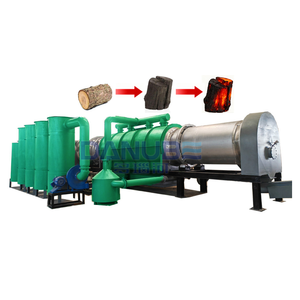Machine de carbonisation du bambou Four de carbonisation du charbon de bois sans fumée en bois entièrement continu - Product Image 1