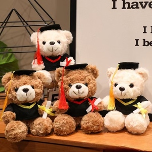 Oso de Peluche al por Mayor con Gorro de <span class=keywords><strong>Doctor</strong></span>, Juguete de Peluche para Aliviar el Estrés, Calmante, de Tela Súper Suave, Juguetes de Escritorio - Product Image 1