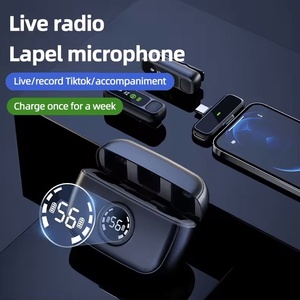 Micrófono de Solapa Inalámbrico para Pantalla Digital, Función Uno a Dos, Dirección Completa/Sin Dirección, 20Hz-20KHz, Estudio - Product Image 2
