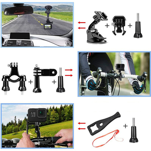 Kit d'accessoires pour caméra d'action sportive 40-en-1 avec support de fixation auto-adhésif pour vélo et adaptateur de sangle de poitrine pour GoPro 13 12 11 10 9 DJI Insta360 <span class=keywords><strong>X5</strong></span> - Product Image 5