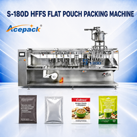 Machine d'emballage horizontale pour sachets à 3/4 côtés pour jus, confiture, liquides, boissons, café en poudre, remplissage de sachets