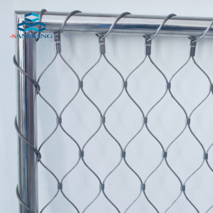 Ss304 Stainless Steel Tali Kawat Mesh Digunakan Di Pagar Kebun Binatang