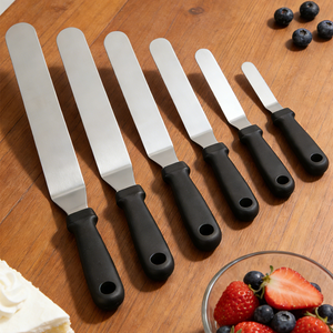 Spatola a manovella in acciaio inossidabile con manico in PP strumento flessibile da cucina e da ristorante per cottura e pasticceria uso domestico - Product Image 6