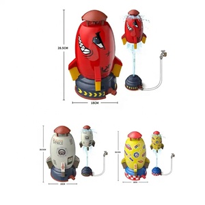 Jinying, nuevo diseño, verano, <span class=keywords><strong>360</strong></span>, rotación, cohete de agua, juguetes para jugar, lanzador volador de plástico, rociador de cohete de patio al aire libre - Product Image 5