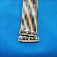 Cable plano gris estándar de 64 pines, espaciado de 32 pines, 2.54 mm, 50 cm de longitud, núcleo de cobre, aislamiento de PVC, para desarrollo de electrodomésticos y maquinaria