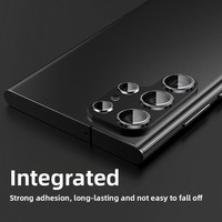 Film de protection d'objectif en verre trempé mat pour Samsung Galaxy S26/S25 Ultra/S24 Plus/S23, avec anneau de protection d'appareil photo