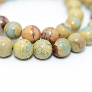 Perles en vrac de pierres naturelles de jaspe et <span class=keywords><strong>Serpentine</strong></span> support pour le commerce de gros, 4/6/8/10/12mm, pierres vitrine - Product Image 3