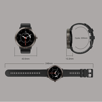 Logo kustom 2025 Kompas GPS jam tangan pintar DM76 BT panggilan 1.32 inci AMOLED 5ATM pelacak kebugaran tahan air jam tangan pintar wanita