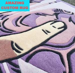 Alfombra con diseño moderno en 3D, alfombra personalizada hecha a mano, diseño comercial, alfombra hecha a mano en diferentes formas, alfombras y juegos - Product Image 6