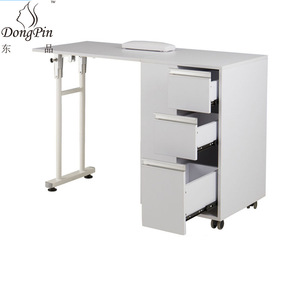 Dongpin Nail <b>Table</b> DP-3802 Single <b>Manicure</b> Station With Drawers For Salon Use - Product Image 3