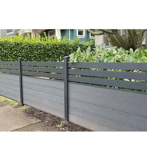 Nhà máy trực tiếp chống UV gỗ không thấm nước nhựa composite hàng rào Bảng điều chỉnh sinh thái thân thiện Composite hàng rào Panels WPC vườn hàng rào Hội Đồng Quản Trị - Product Image 2