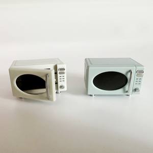 Casa de muñecas en <span class=keywords><strong>miniatura</strong></span> a escala 1/12, <span class=keywords><strong>horno</strong></span> <span class=keywords><strong>microondas</strong></span>, juego de cocina, plato para hornear, muñeco de pan, Mini comida, accesorios de juguete - Product Image 3